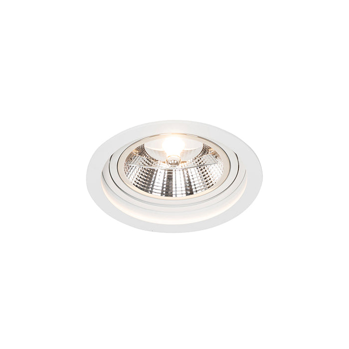 QAZQA Smart ronde inbouwspot wit verstelbaar incl. Wifi GU10 111m -