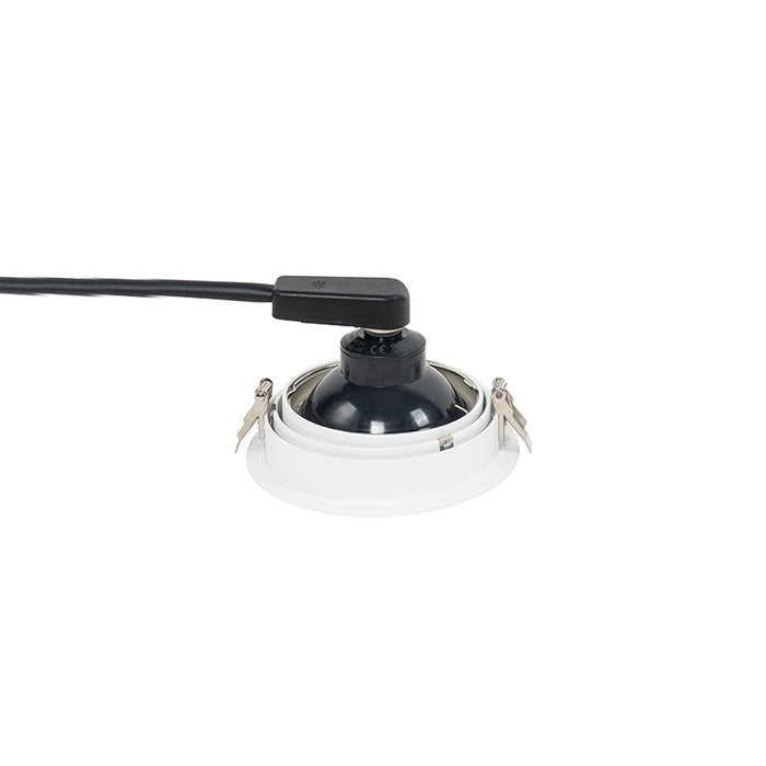 QAZQA Smart ronde inbouwspot wit verstelbaar incl. Wifi GU10 111m -