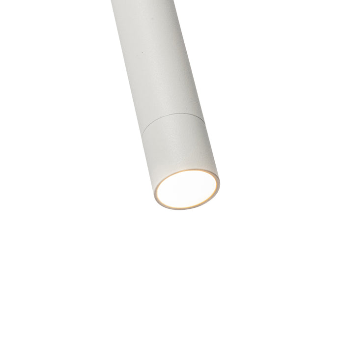 QAZQA Modern railsysteem met 5 hanglampen wit 1-fase - Iconic Frini