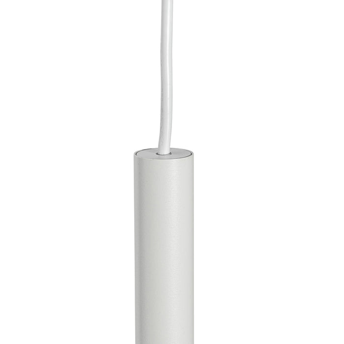 QAZQA Modern railsysteem met 5 hanglampen wit 1-fase - Iconic Frini