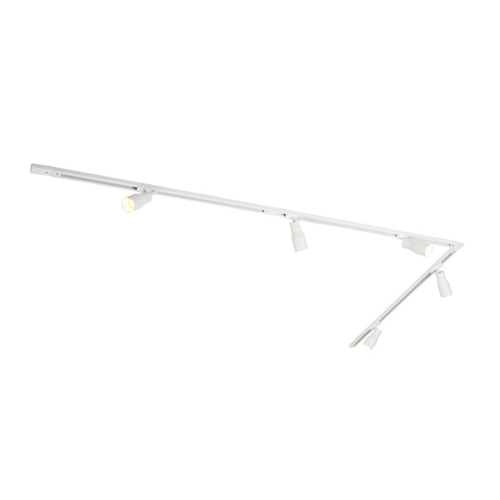 QAZQA Modern railsysteem met 5 spots wit 1-fase - Iconic Kohua