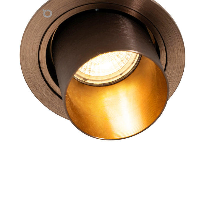 QAZQA Smart inbouwspot donkerbrons rond kantelbaar incl. Wifi GU10