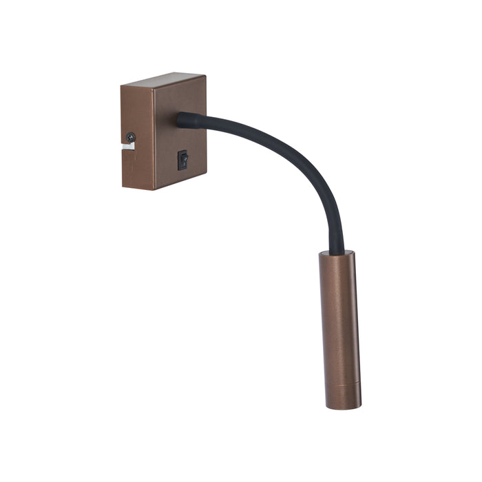 QAZQA Moderne wandlamp brons met USB-C poort - Gosna