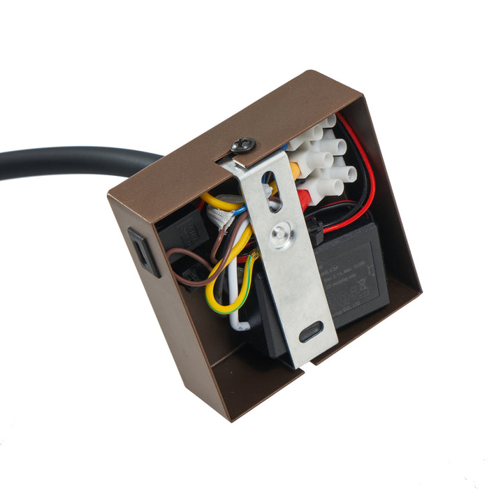 QAZQA Moderne wandlamp brons met USB-C poort - Gosna