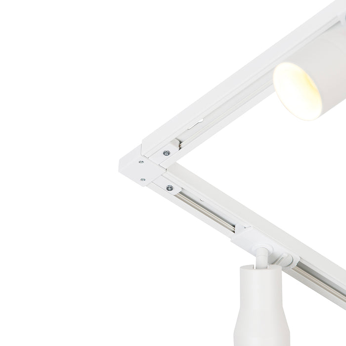 QAZQA Modern railsysteem met 5 spots wit 1-fase - Iconic Kohua