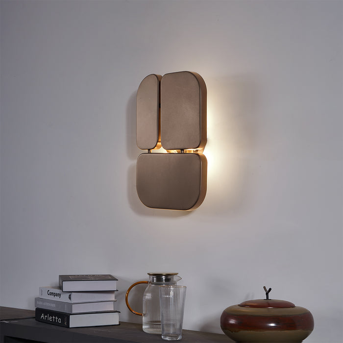 QAZQA Design wandlamp brons 3-lichts - Planes