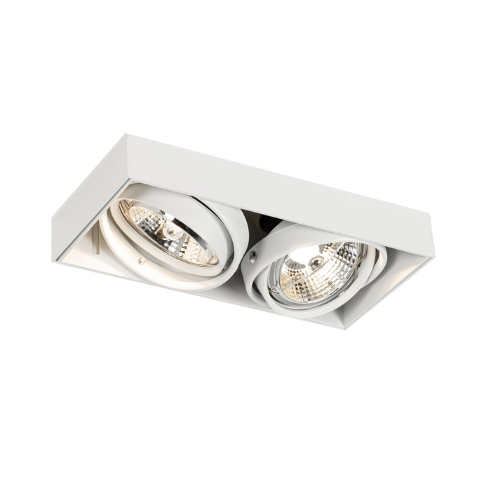 QAZQA Set van 6 inbouwspots wit GU10 70mm 2-lichts trimless - Oneon