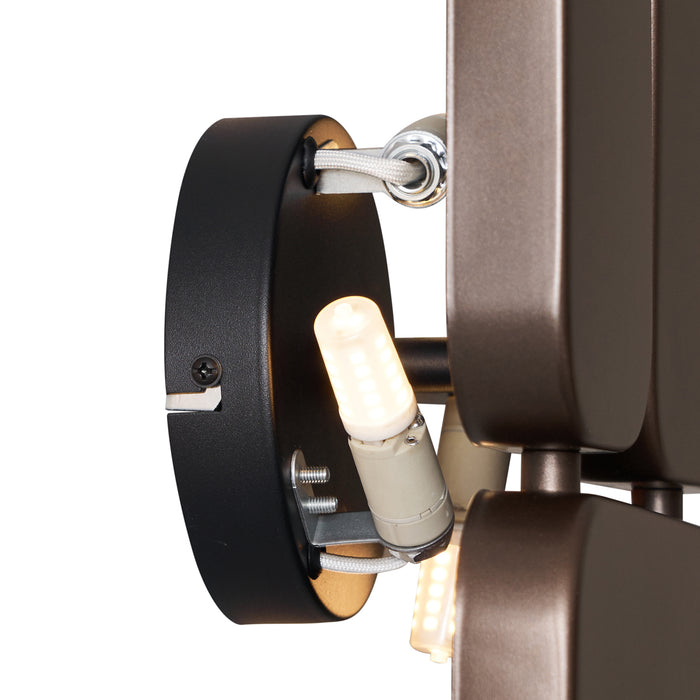 QAZQA Design wandlamp brons 3-lichts - Planes