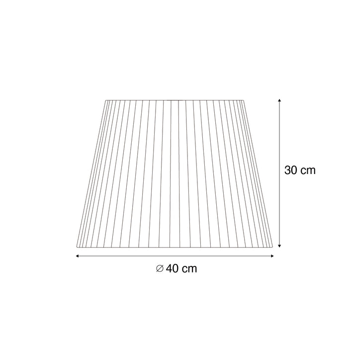 QAZQA Buiten lampenkap met zwart touw IP54 40|28|30