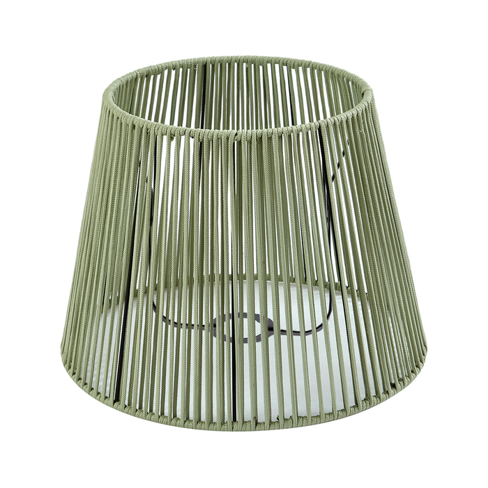 QAZQA Buiten lampenkap met groen touw IP54 40|28|30