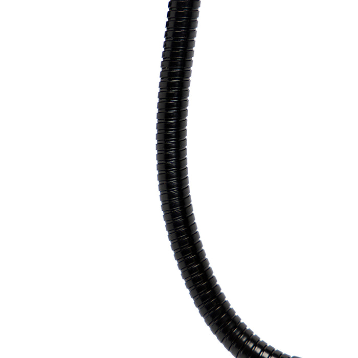 QAZQA Wandlamp zwart met velours kap taupe 18cm - Brescia Combi