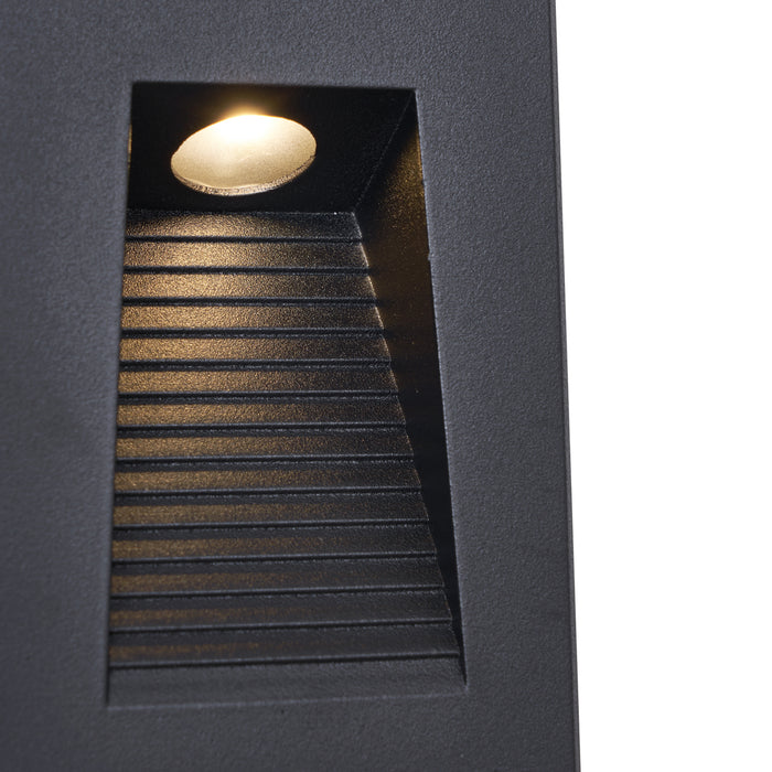 QAZQA Moderne inbouw wandlamp zwart 7cm incl. LED IP65 - Trem