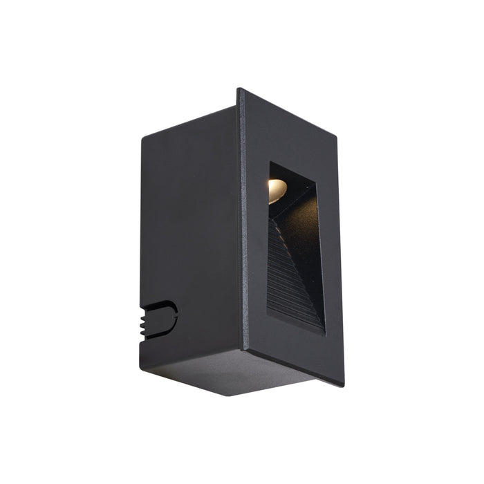 QAZQA Moderne inbouw wandlamp zwart 7cm incl. LED IP65 - Trem