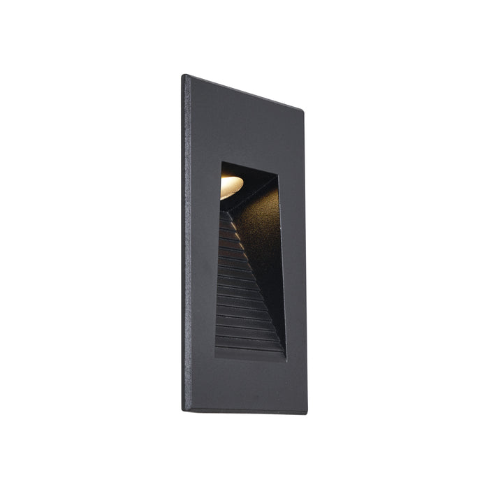 QAZQA Moderne inbouw wandlamp zwart 7cm incl. LED IP65 - Trem