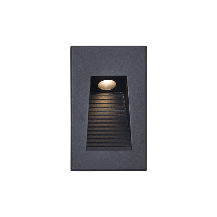 QAZQA Moderne inbouw wandlamp zwart 7cm incl. LED IP65 - Trem