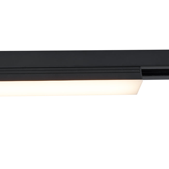 QAZQA Moderne plafondlamp zwart voor railsysteem 1-fase 5W 400 lm