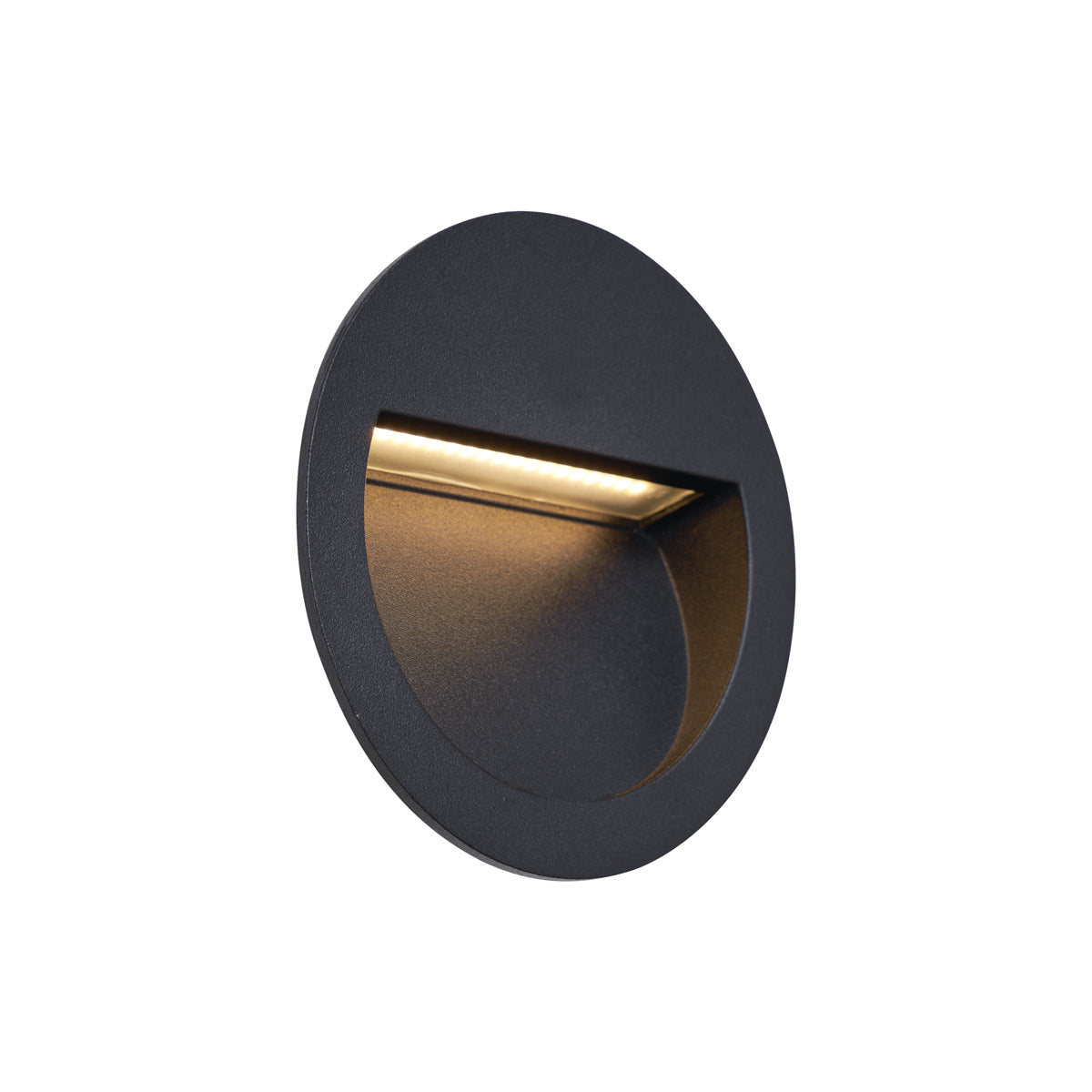 QAZQA Moderne inbouw wandlamp zwart incl. LED IP65 - Gem