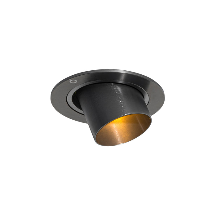 QAZQA Set van 6 inbouwspots gunmetal GU10 35mm rond kantelbaar -