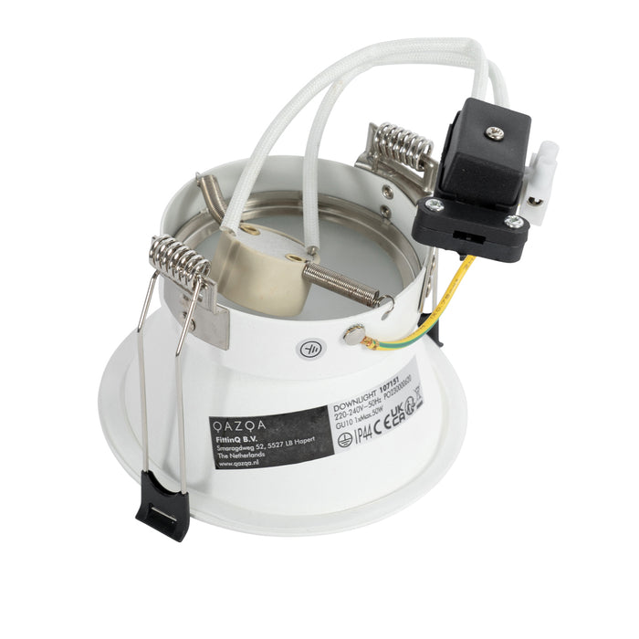 QAZQA Smart inbouwspot wit IP44 incl. Wifi GU10 70mm - Dept