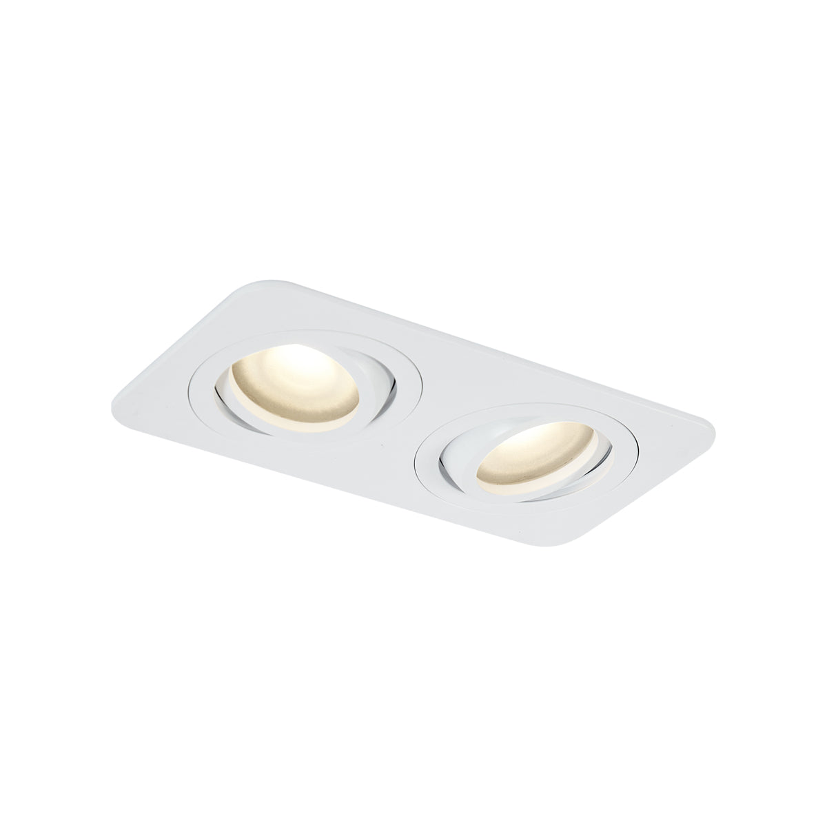 QAZQA Afgeronde inbouwspot wit GU10 50mm draai- en kantelbaar IP44
