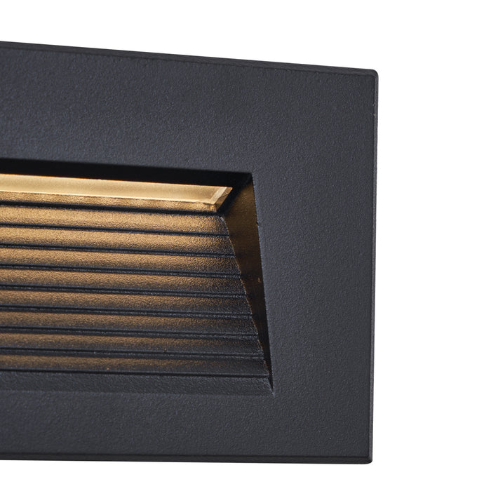 QAZQA Moderne inbouw wandlamp zwart 11,5cm incl. LED IP65 - Trem