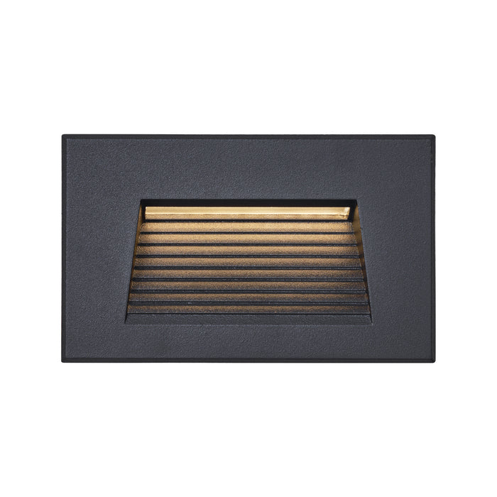 QAZQA Moderne inbouw wandlamp zwart 11,5cm incl. LED IP65 - Trem