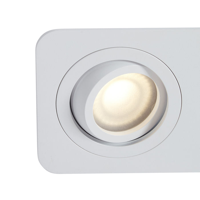 QAZQA Set van 6 afgeronde inbouwspots wit GU10 50mm draai- en