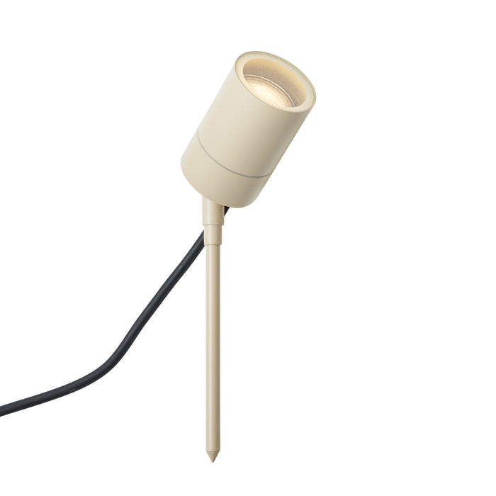 QAZQA Prikspot crème GU10 50mm verstelbaar IP44 incl. snoer en