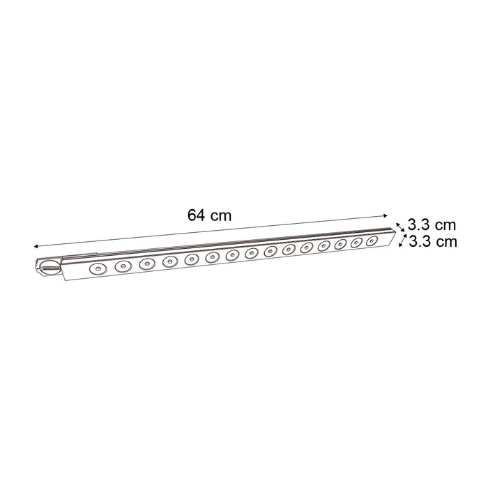 QAZQA Moderne plafondlamp zwart voor railsysteem 1-fase 15W 1170 lm