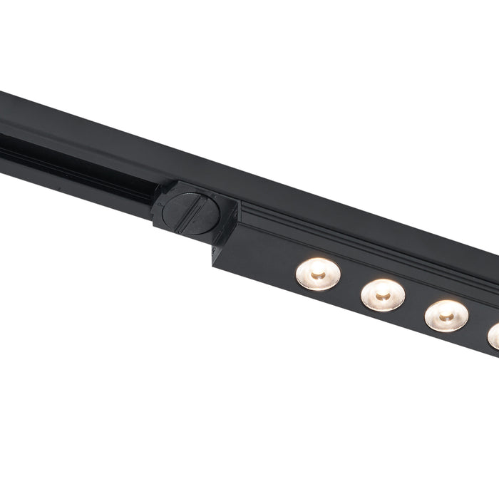 QAZQA Moderne plafondlamp zwart voor railsysteem 1-fase 15W 1170 lm