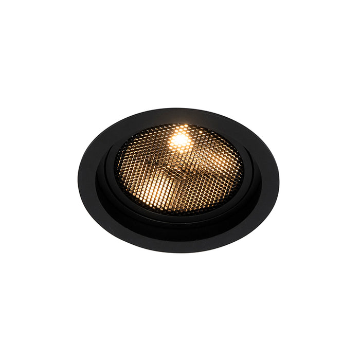 QAZQA Smart inbouwspot zwart verstelbaar incl. Wifi GU10 111mm - Coop