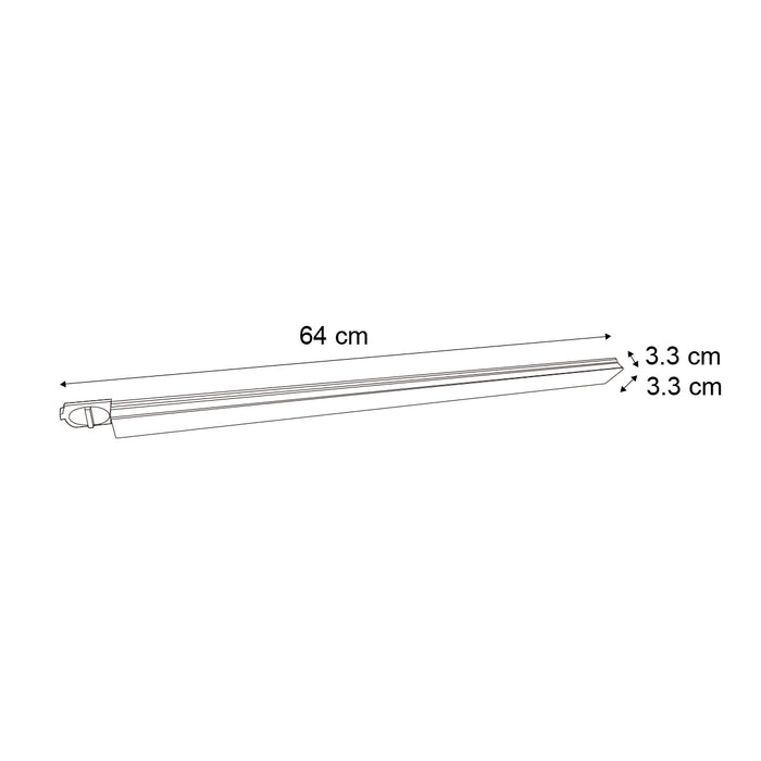 QAZQA Moderne plafondlamp zwart voor railsysteem 1-fase 15W 1180 lm