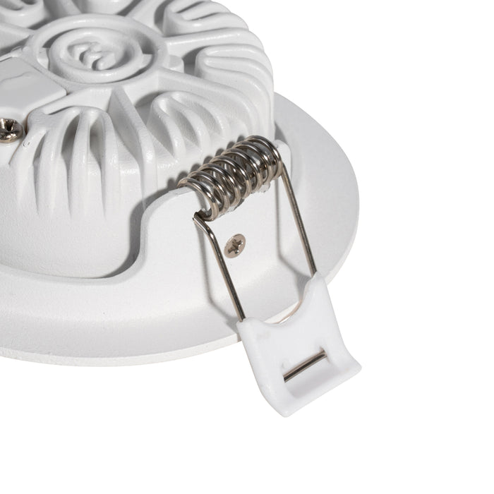 QAZQA Set van 6 moderne inbouwspots wit 8,2cm incl. LED IP54 ultra