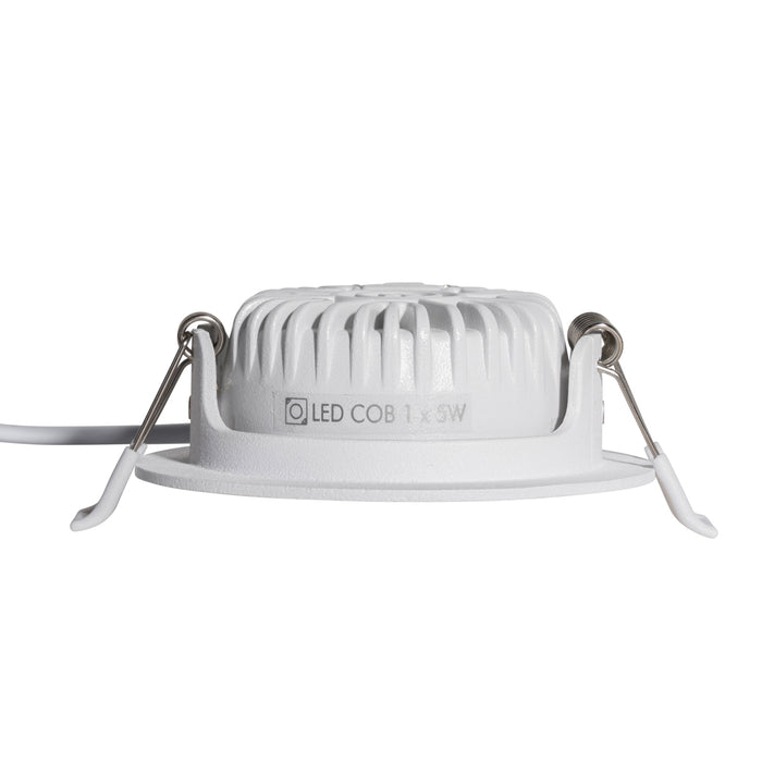 QAZQA Set van 6 moderne inbouwspots wit 8,2cm incl. LED IP54 ultra