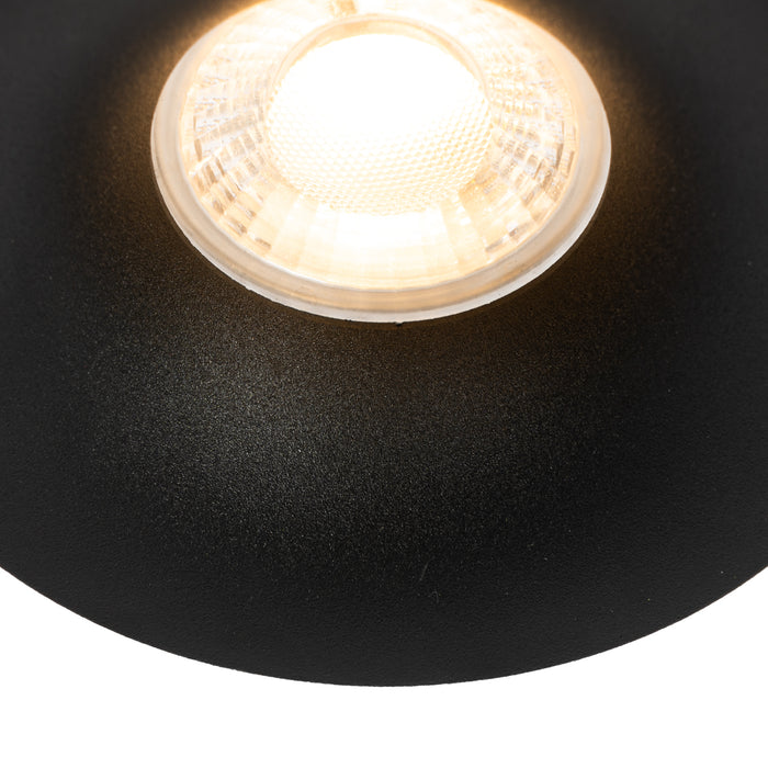 QAZQA Smart inbouwspot zwart incl. Wifi GU10 50mm - Gijs