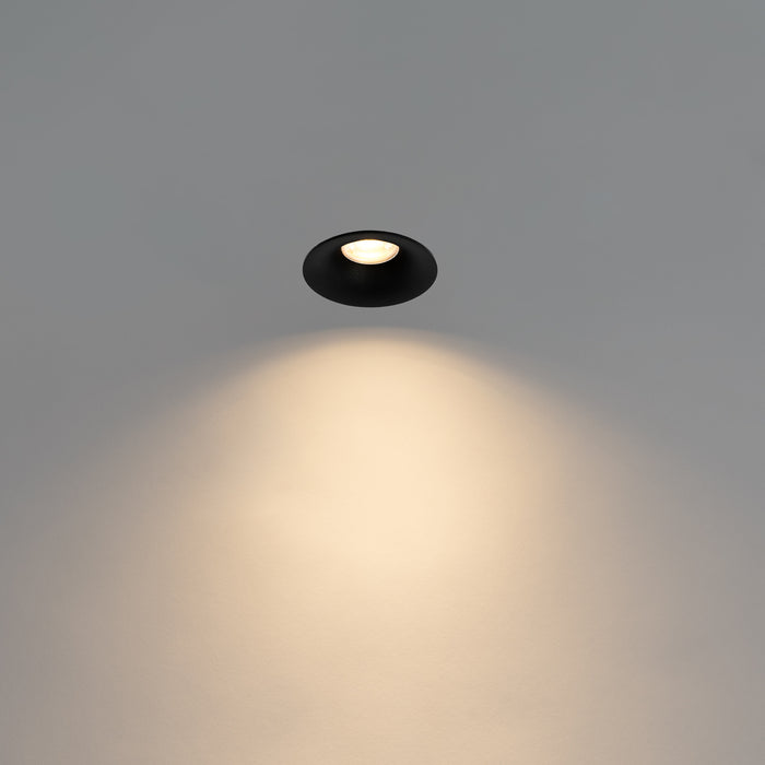 QAZQA Smart inbouwspot zwart incl. Wifi GU10 50mm - Gijs