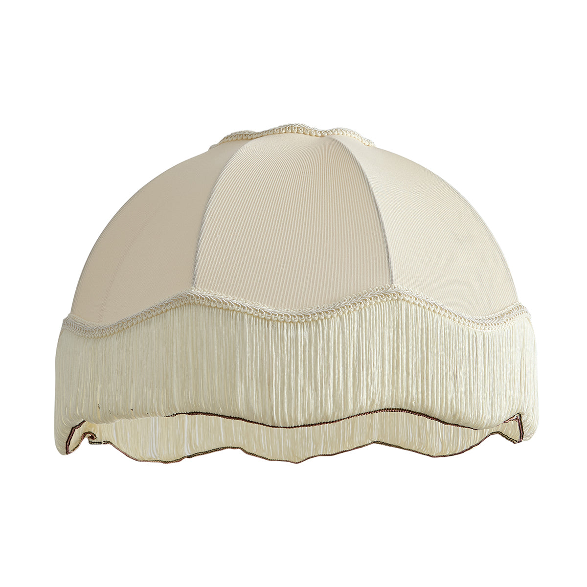 QAZQA Stoffen lampenkap beige met witte binnenkant 45|15|21,5 -