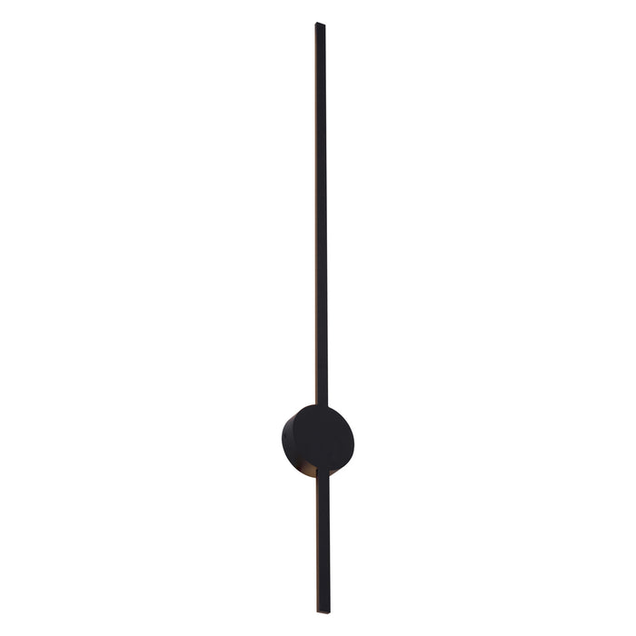 QAZQA Moderne wandlamp zwart 100cm incl. LED - Clockwise