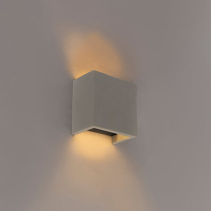 QAZQA Smart wandlamp beton met lichteffect incl. Wifi G9 - Meave
