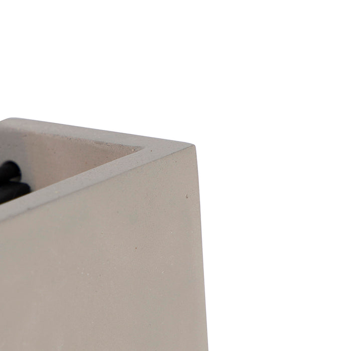 QAZQA Smart wandlamp beton met lichteffect incl. Wifi G9 - Meave