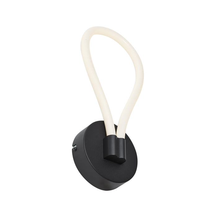 QAZQA Moderne wandlamp zwart incl. LED 3-staps dimbaar - Keri