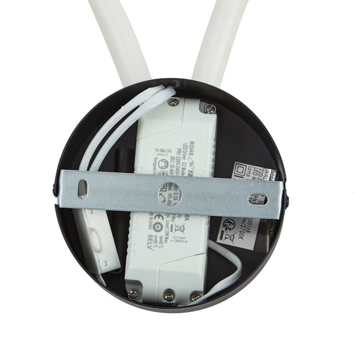 QAZQA Moderne wandlamp zwart incl. LED 3-staps dimbaar - Keri
