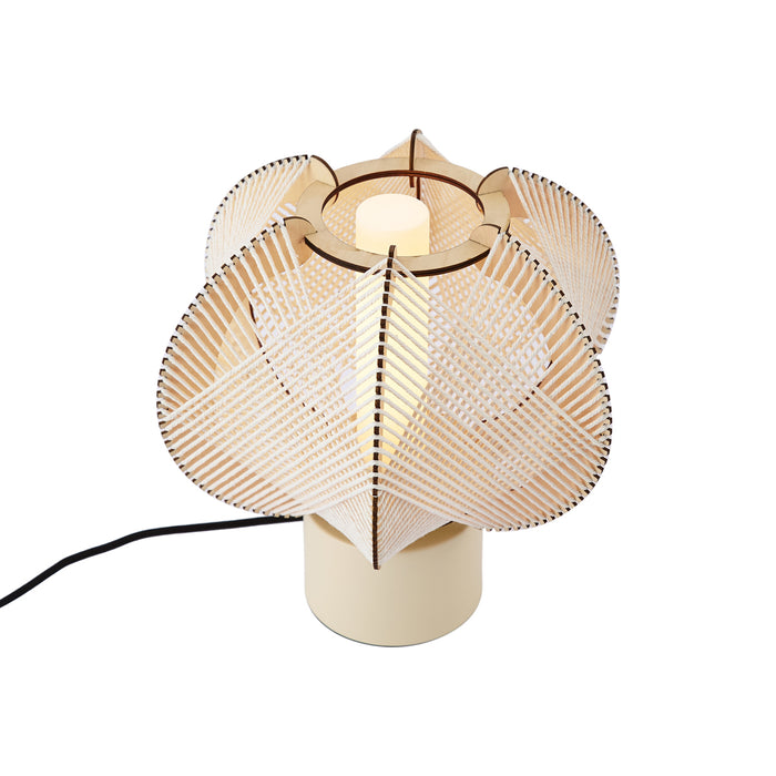 QAZQA Japandi tafellamp beige 32cm - Gertie