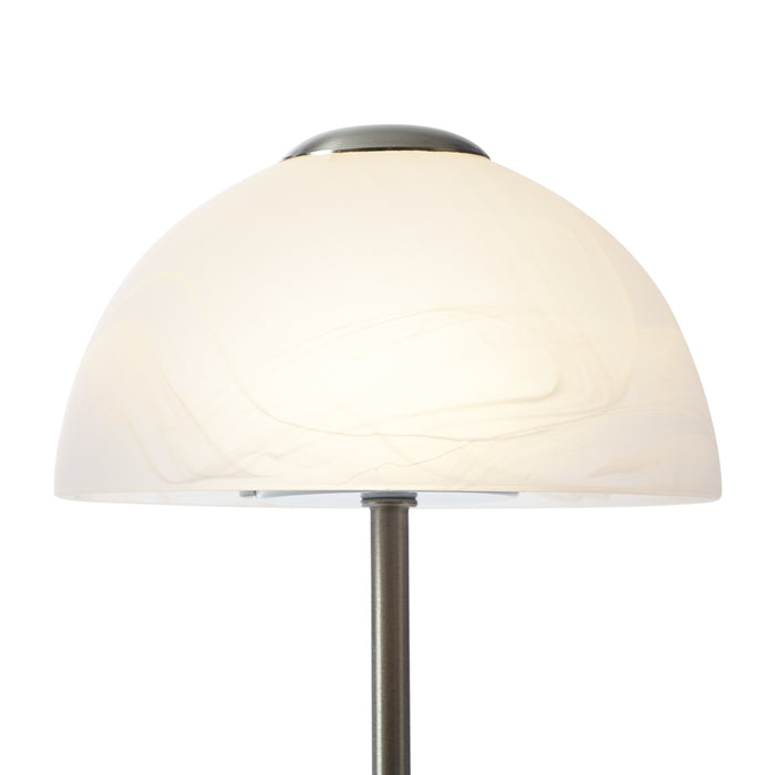 QAZQA Design tafellamp staal met opaal glas incl. LED dimbaar - Joya