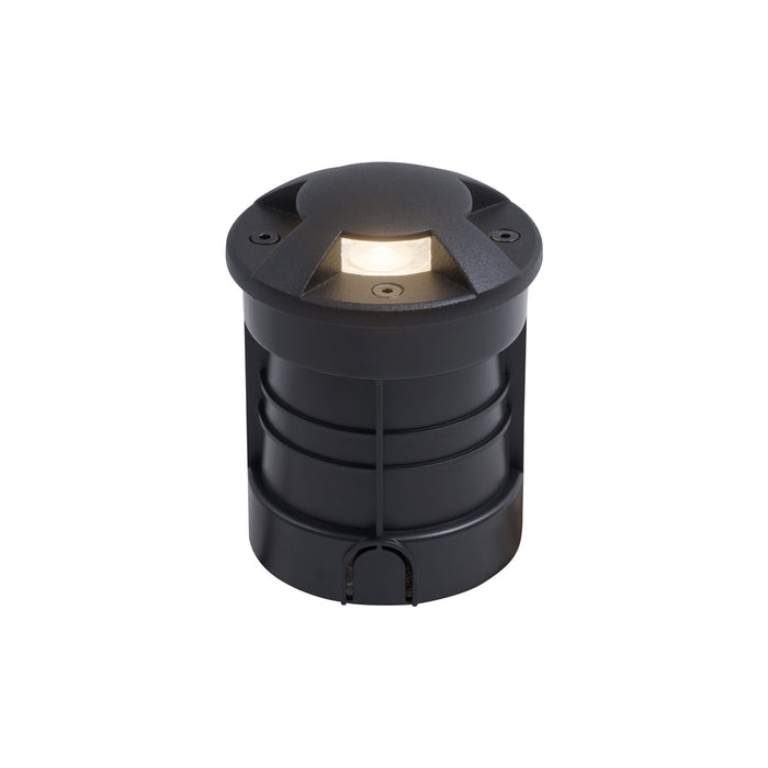 QAZQA Moderne grondspot zwart GU10 50mm 4-lichts effect IP65 - Cellar