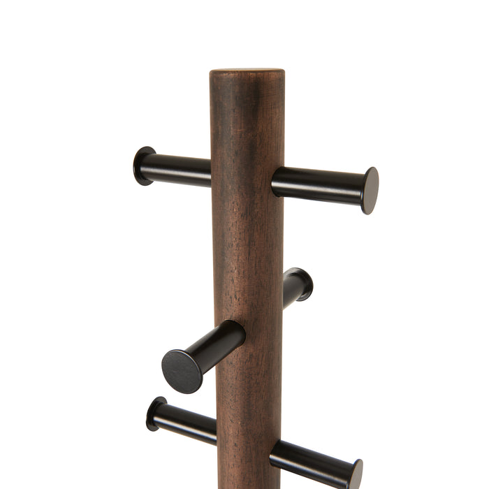 Umbra Pillar Kapstok - Zwart/Walnoot