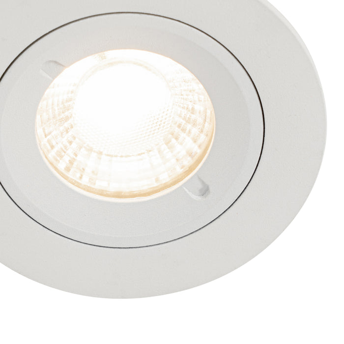QAZQA Smart inbouwspot wit rond  IP44 incl. Wifi GU10 50mm - Xena