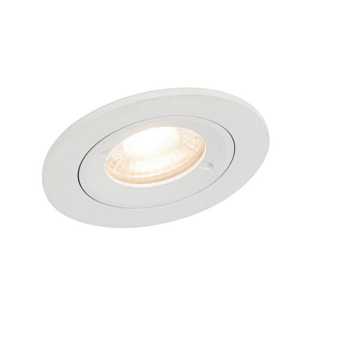 QAZQA Smart inbouwspot wit rond  IP44 incl. Wifi GU10 50mm - Xena