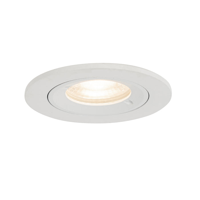 QAZQA Smart inbouwspot wit rond  IP44 incl. Wifi GU10 50mm - Xena