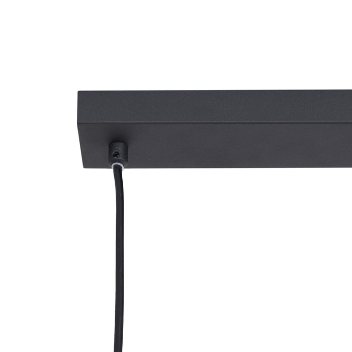 QAZQA Design hanglamp zwart langwerpig 3-lichts - Indu